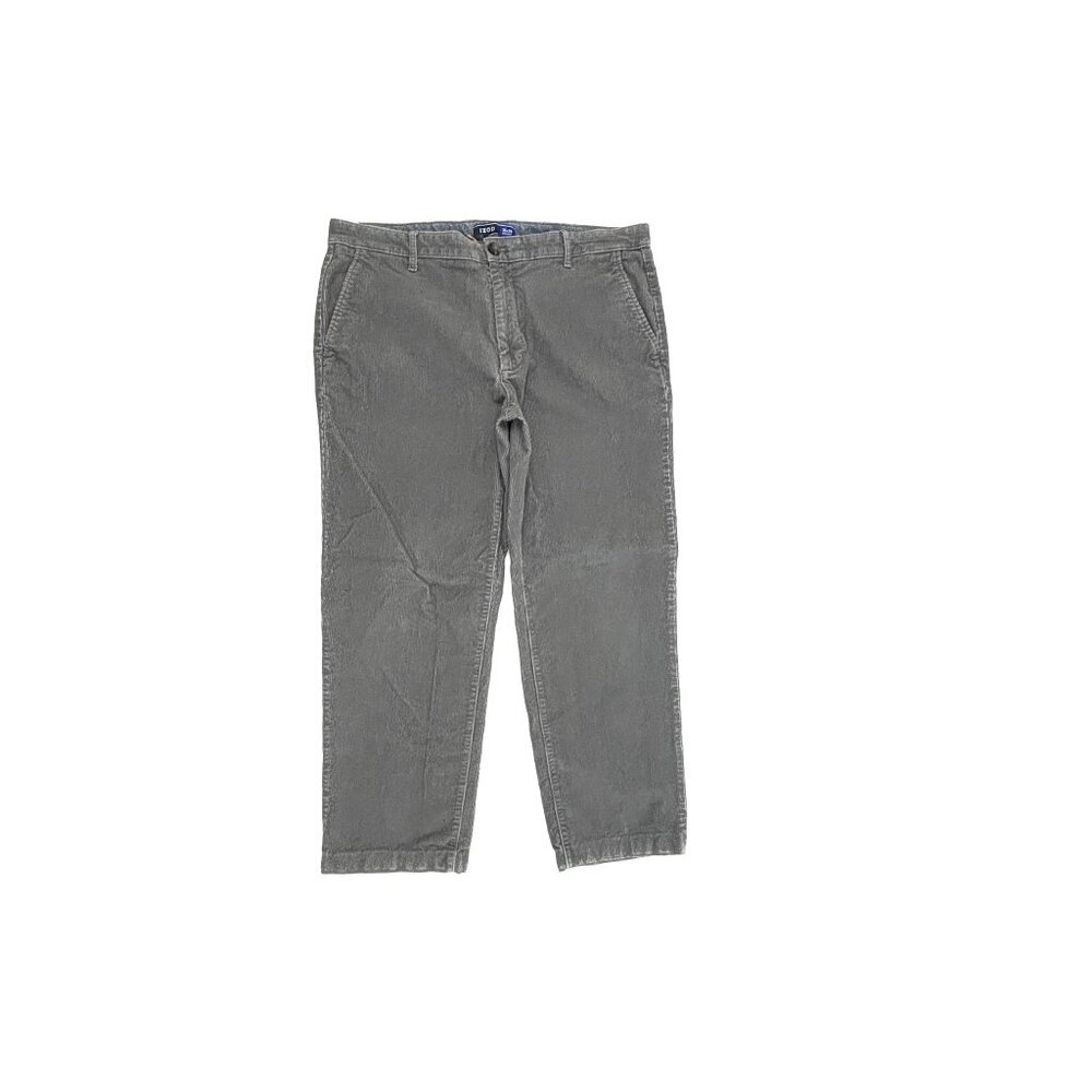 Izod Straight Leg‎ Men's size 36 x 26 Gray Corduroy Pants